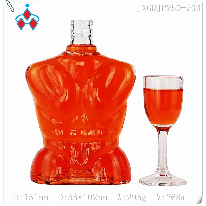 Potel Gwydr Siâp Unigryw Wag