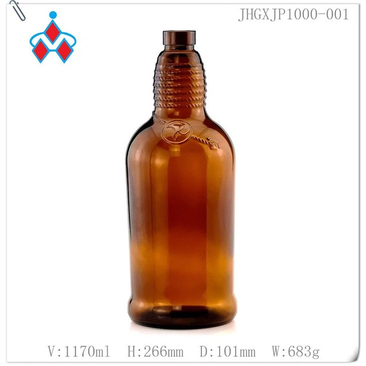 Glass Liquor Bottle 1000ml
